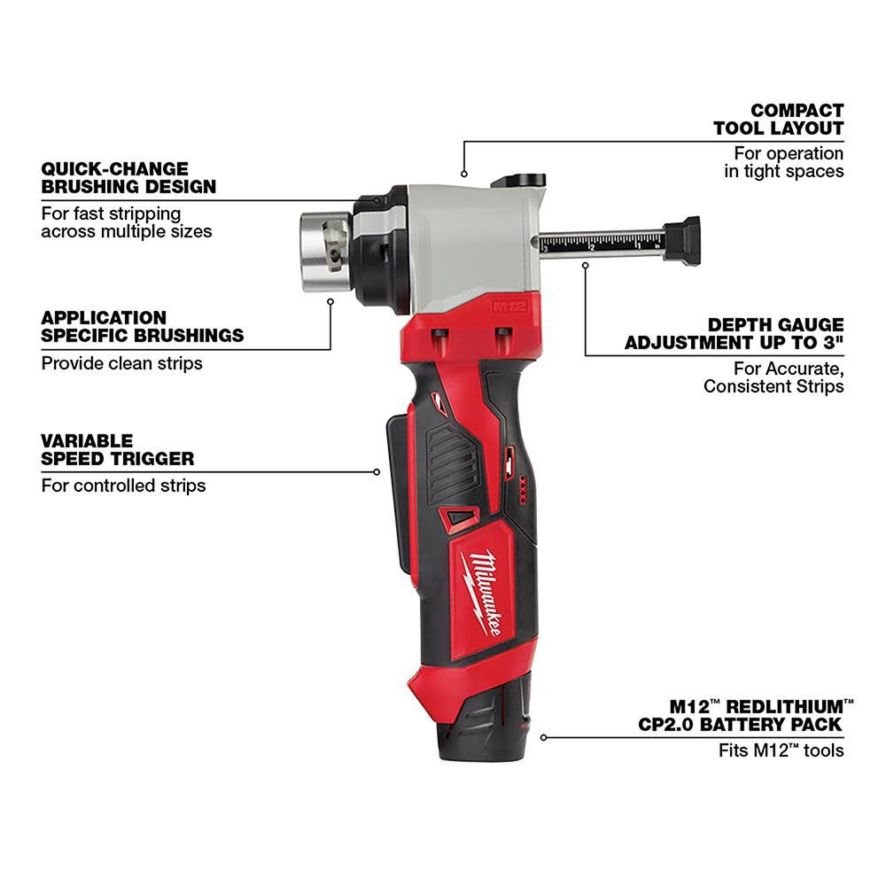 M12 Cable Stripper Kit for Cu RHW / RHH / USE 2435X-21