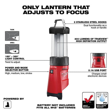 M12 Cordless Lithium-Ion LED Lantern (Bare Tool) 2362-20