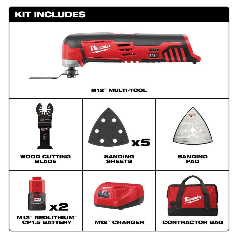 M12 Cordless Lithium-Ion Multi-Tool Kit 2426-22