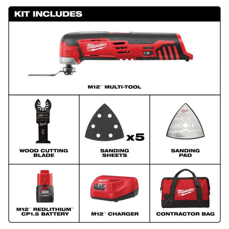 M12 Cordless Lithium-Ion Multi-Tool One Battery Kit 2426-21