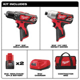 M12 Drill/Impact Combo Kit 2494-22