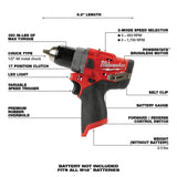 M12 FUEL 1/2 in. Drill Driver (Bare Tool) 2503-20