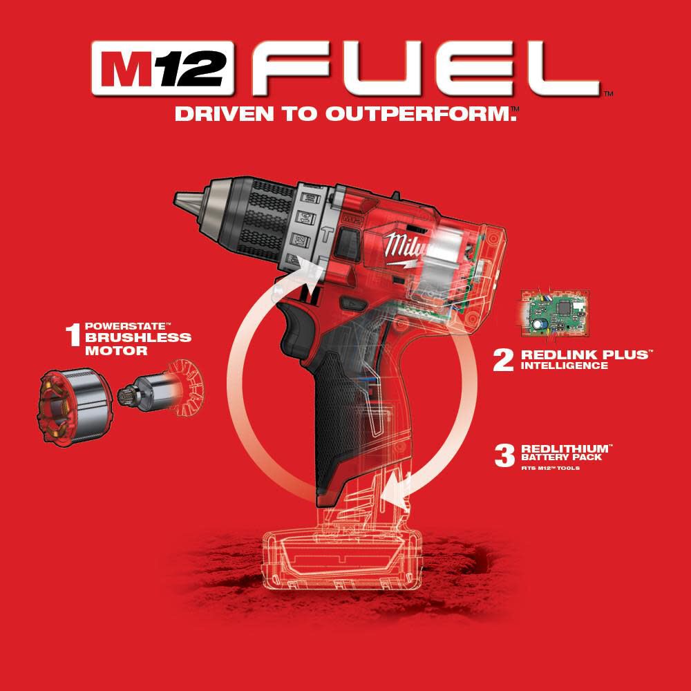 M12 FUEL 1/2 In. Hammer Drill (Bare Tool) 2504-20