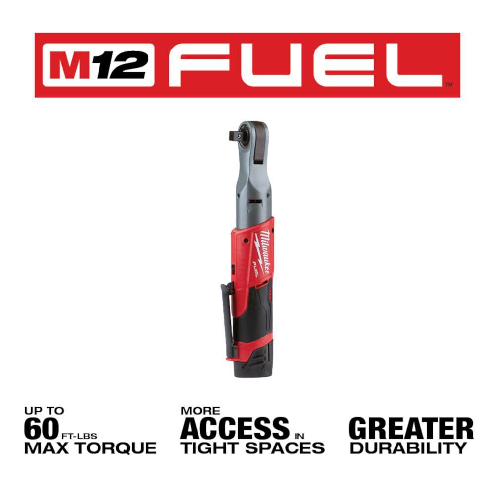 M12 FUEL 1/2 in. Ratchet 2 Battery Kit 2558-22