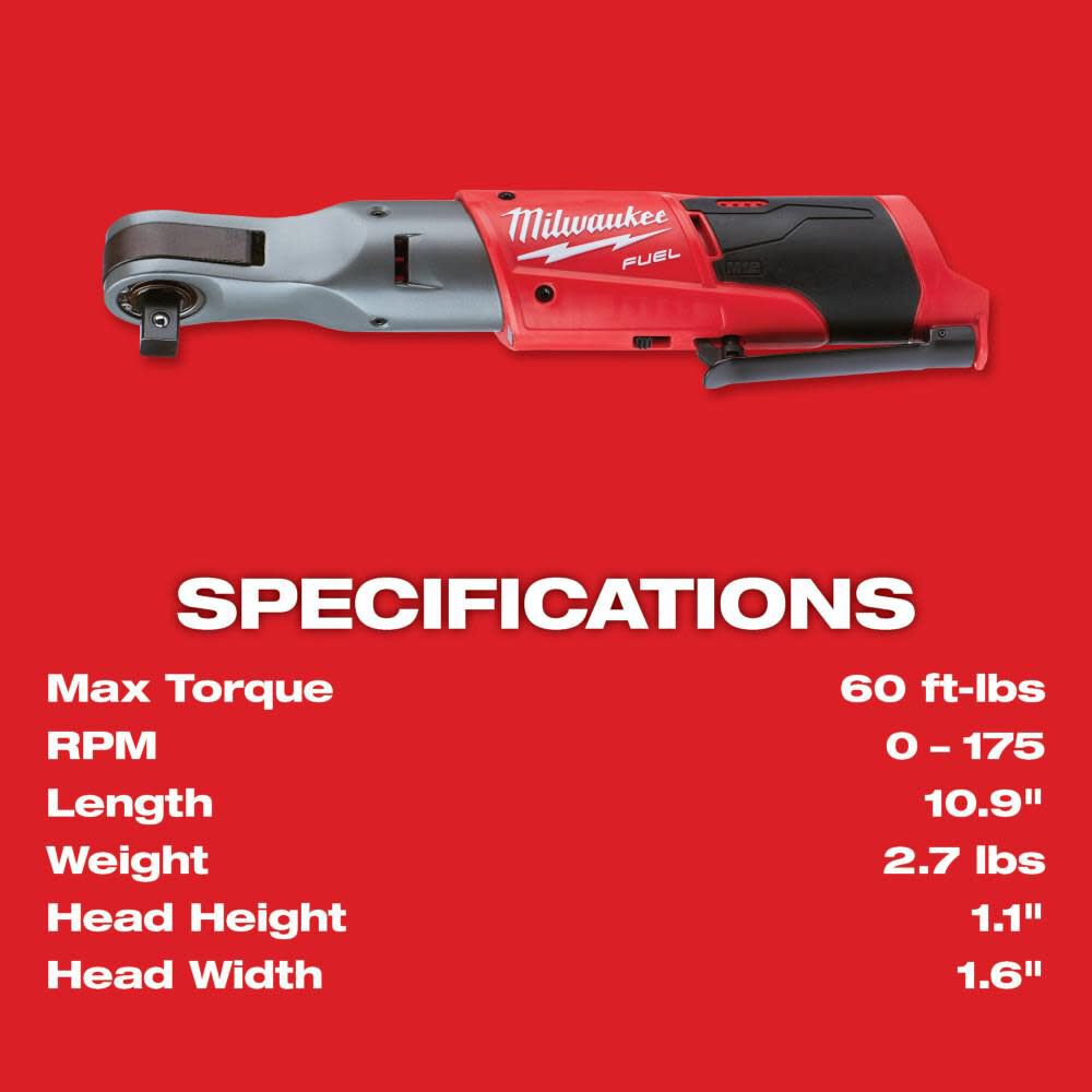 M12 FUEL 1/2 in. Ratchet (Bare Tool) 2558-20