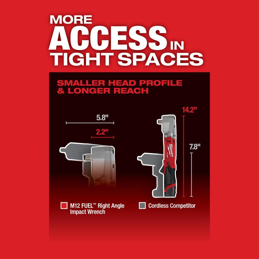 M12 FUEL 1/2inch Right Angle Impact Wrench (Bare Tool) 2565-20