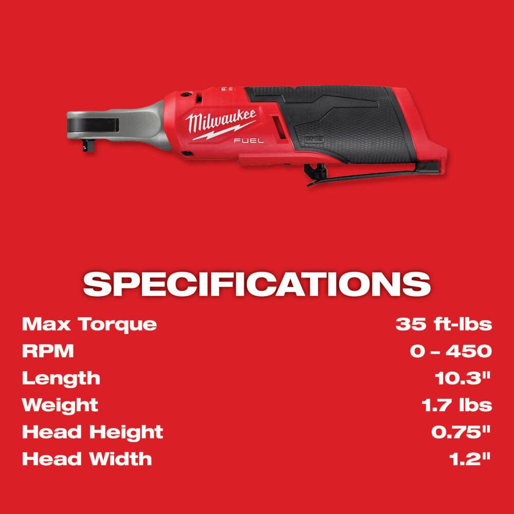 M12 FUEL 1/4inch High Speed Ratchet (Bare Tool) 2566-20