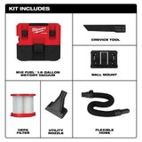 M12 FUEL 1.6 Gallon Wet/Dry Vacuum with XC4.0 Starter Kit Bundle 0960-20-48-59-2440