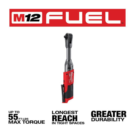M12 FUEL 3/8 in. Extended Reach Ratchet Reconditioned (Bare Tool) 2560-80