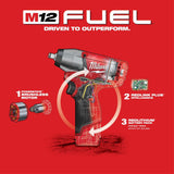 M12 FUEL 3/8 In. Impact Wrench (Bare Tool) 2454-20