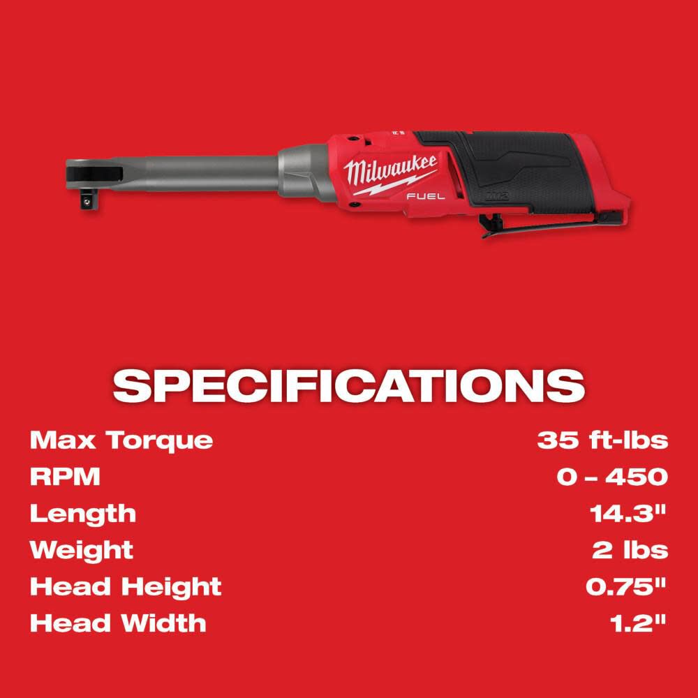 M12 FUEL 3/8inch Extended Reach High Speed Ratchet (Bare Tool) 2569-20