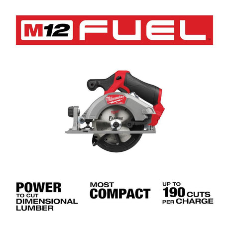 M12 FUEL 5-3/8 Inch Circular Saw (Bare Tool) 2521-20