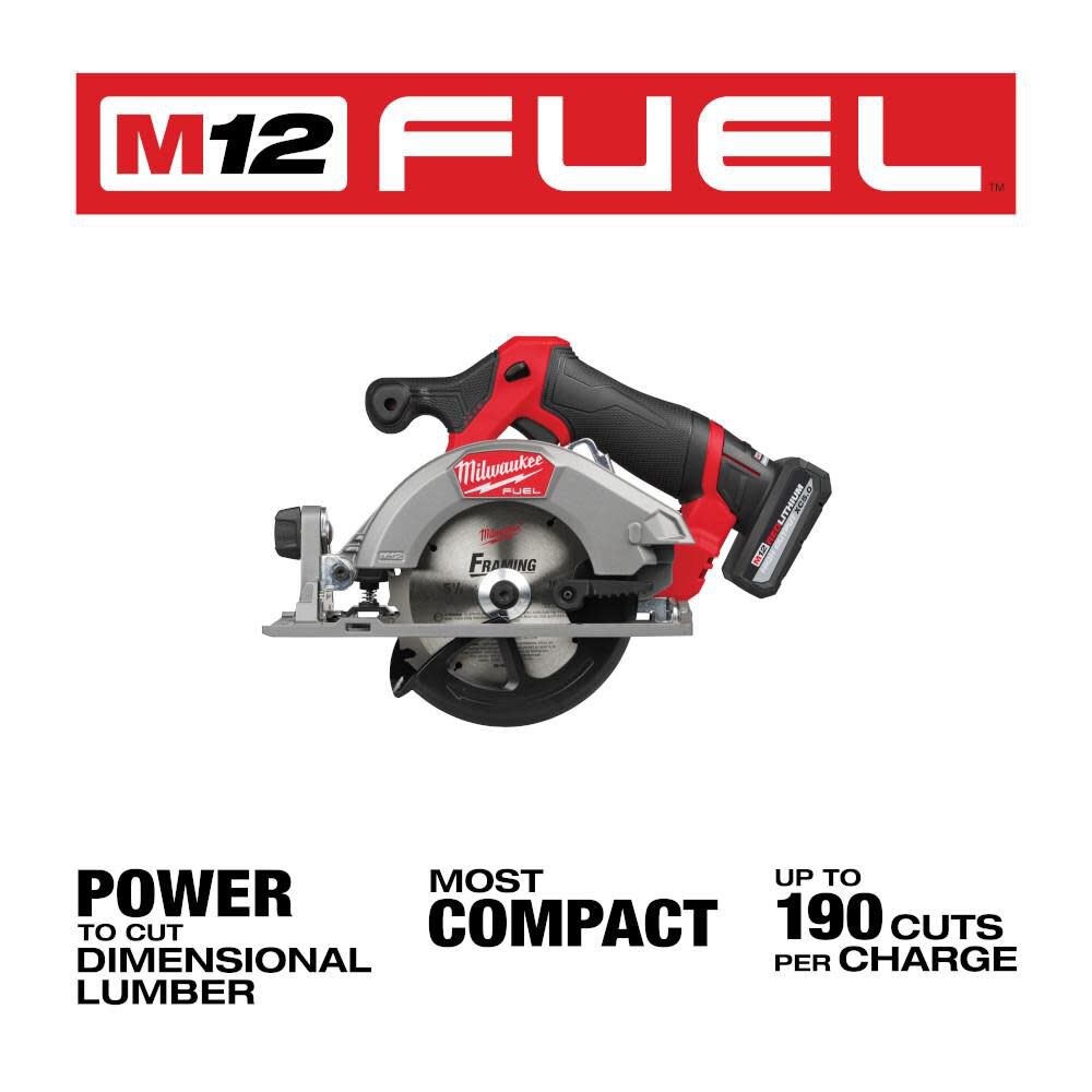 M12 FUEL 5-3/8 Inch Circular Saw Kit 2521-21HO