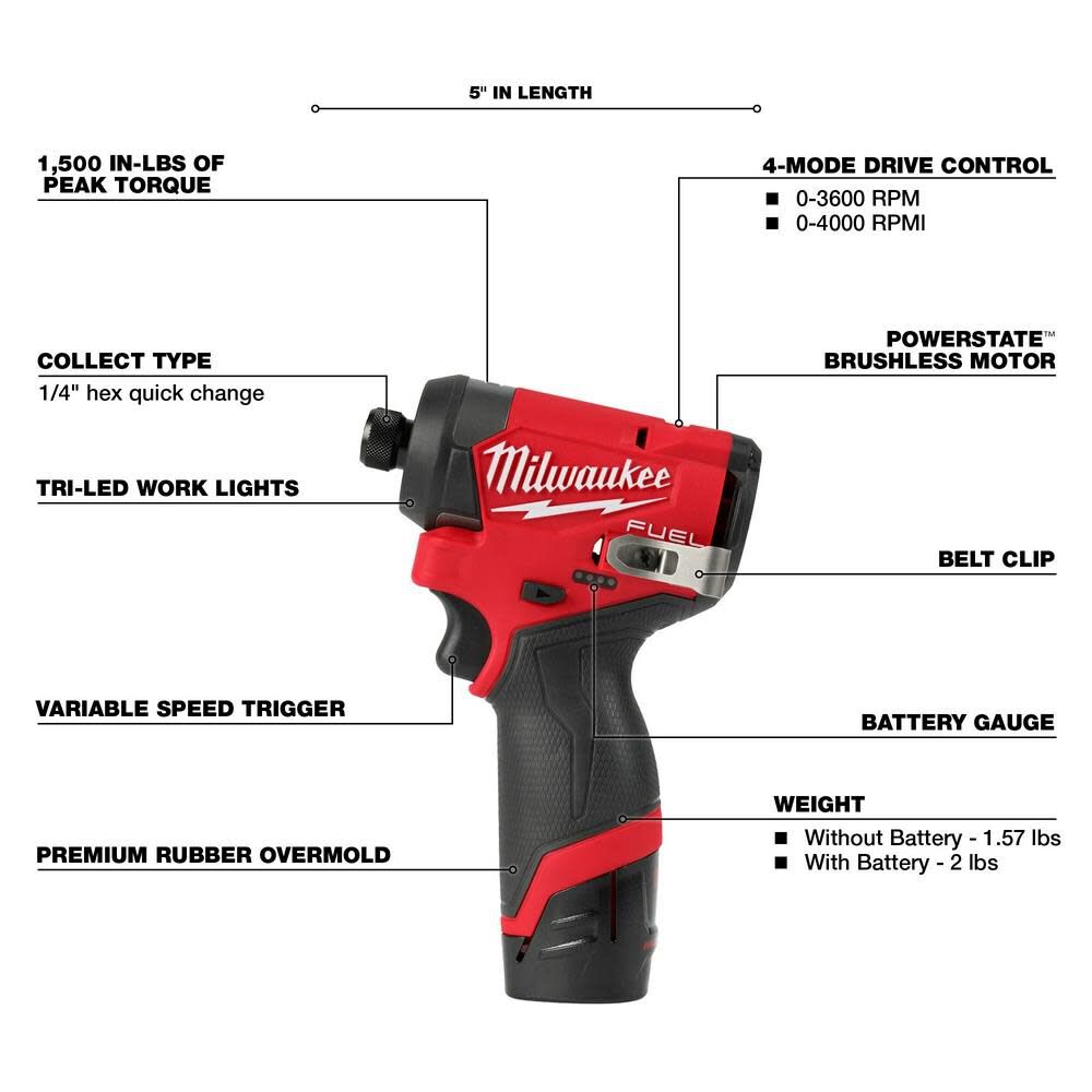 M12 FUEL Drill Driver, Impact Driver & Cut Off Tool Combo Kit Bundle 3497-22-2522-20