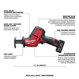 M12 FUEL HACKZALL Reciprocating Saw Kit 2520-21XC