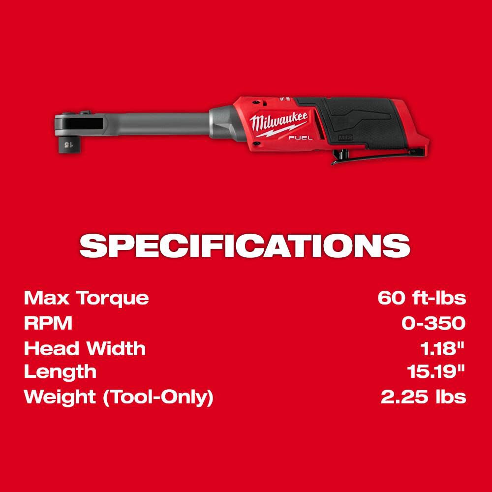 M12 FUEL INSIDER Extended Reach Box Ratchet (Bare Tool) 3050-20