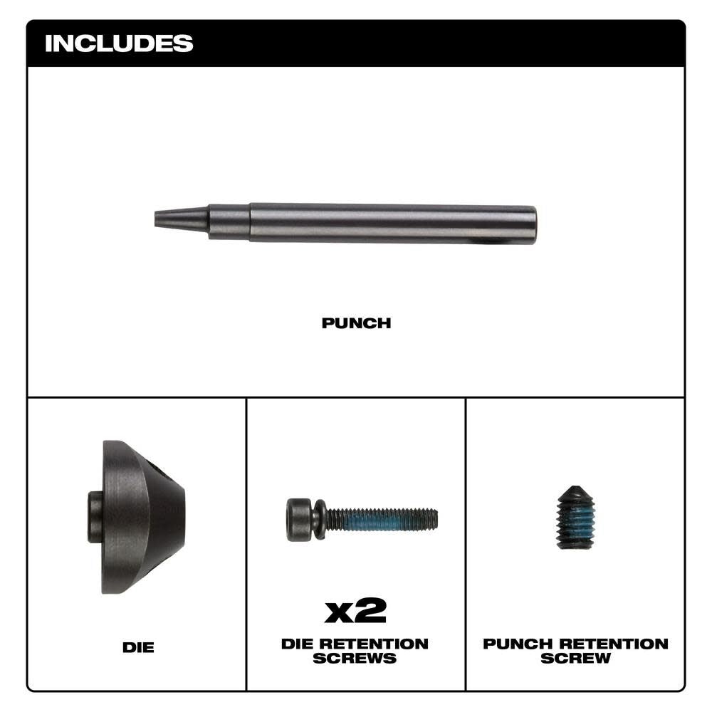 M12 FUEL Nibbler 16 Gauge Kit with Die & Die Holder Extension & Punch Bundle 2476-20KIT1