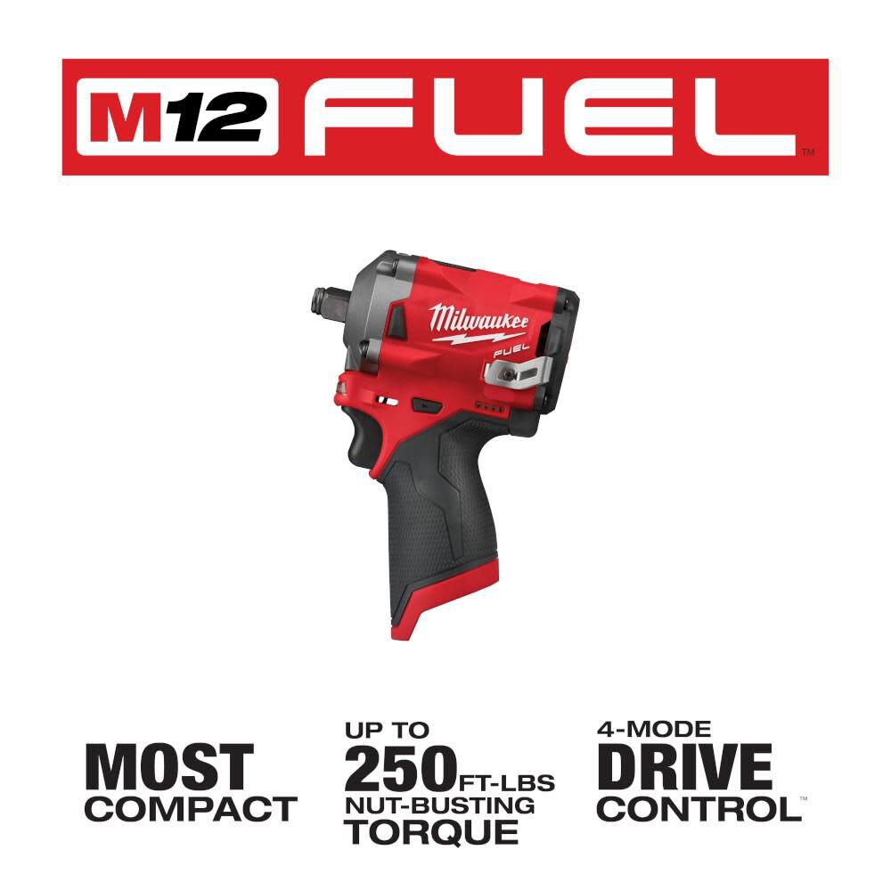 M12 FUEL Stubby 1/2 in. Impact Wrench (Bare Tool) 2555-20