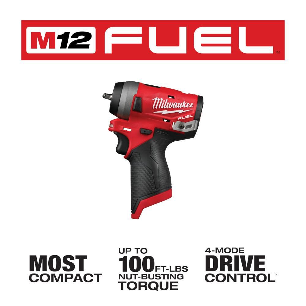 M12 FUEL Stubby 1/4 in. Impact Wrench (Bare Tool) 2552-20