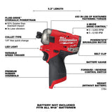 M12 FUEL SURGE 1/4 in. Hex Hydraulic Driver (Bare Tool) 2551-20