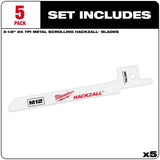 M12 HACKZALL Bi-Metal Blade - Metal Scroll 5PK 49-00-5324