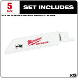 M12 HACKZALL Bi-Metal Blade-Plaster and Drywall 5Ct 49-00-5461