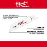 M12 HACKZALL Bi-Metal Blade-Plaster and Drywall 5Ct 49-00-5461