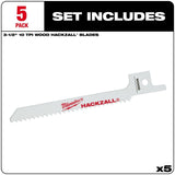 M12 HACKZALL Bi-Metal Blade - Wood Scroll 5PK 49-00-5310