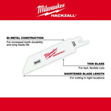 M12 Hackzall Grit Edge Fiberglass Bi-Metal Blade 3Ct 49-00-5400