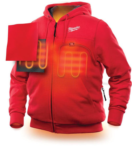 M12 Heated Hoodie Kit Medium Red 302R-21M