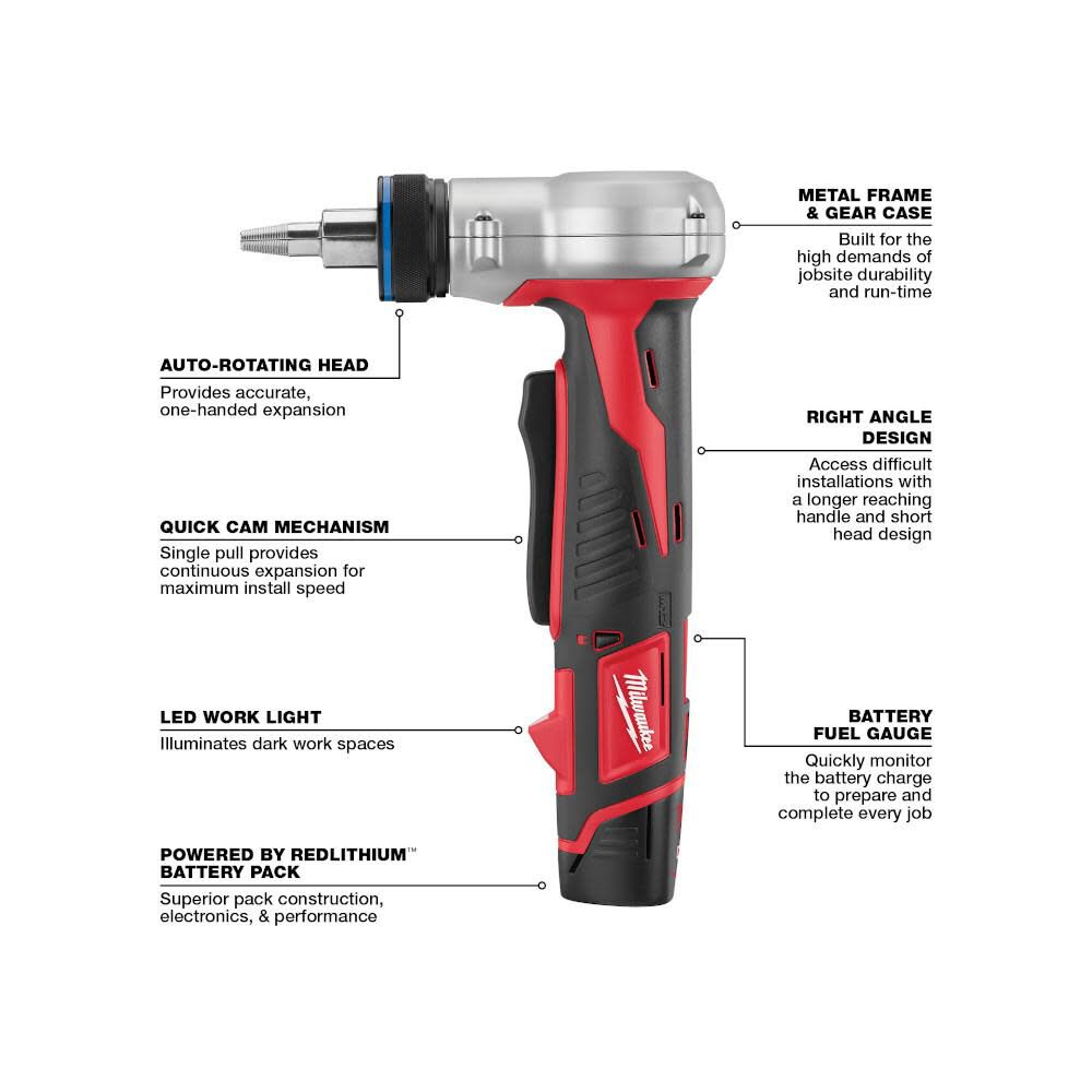 M12 Lithium-Ion ProPEX Expansion Tool Kit 2432-22