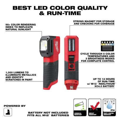 M12 Paint & Detailing Color Match Light Starter Kit Bundle 2127-20-48-59-2440