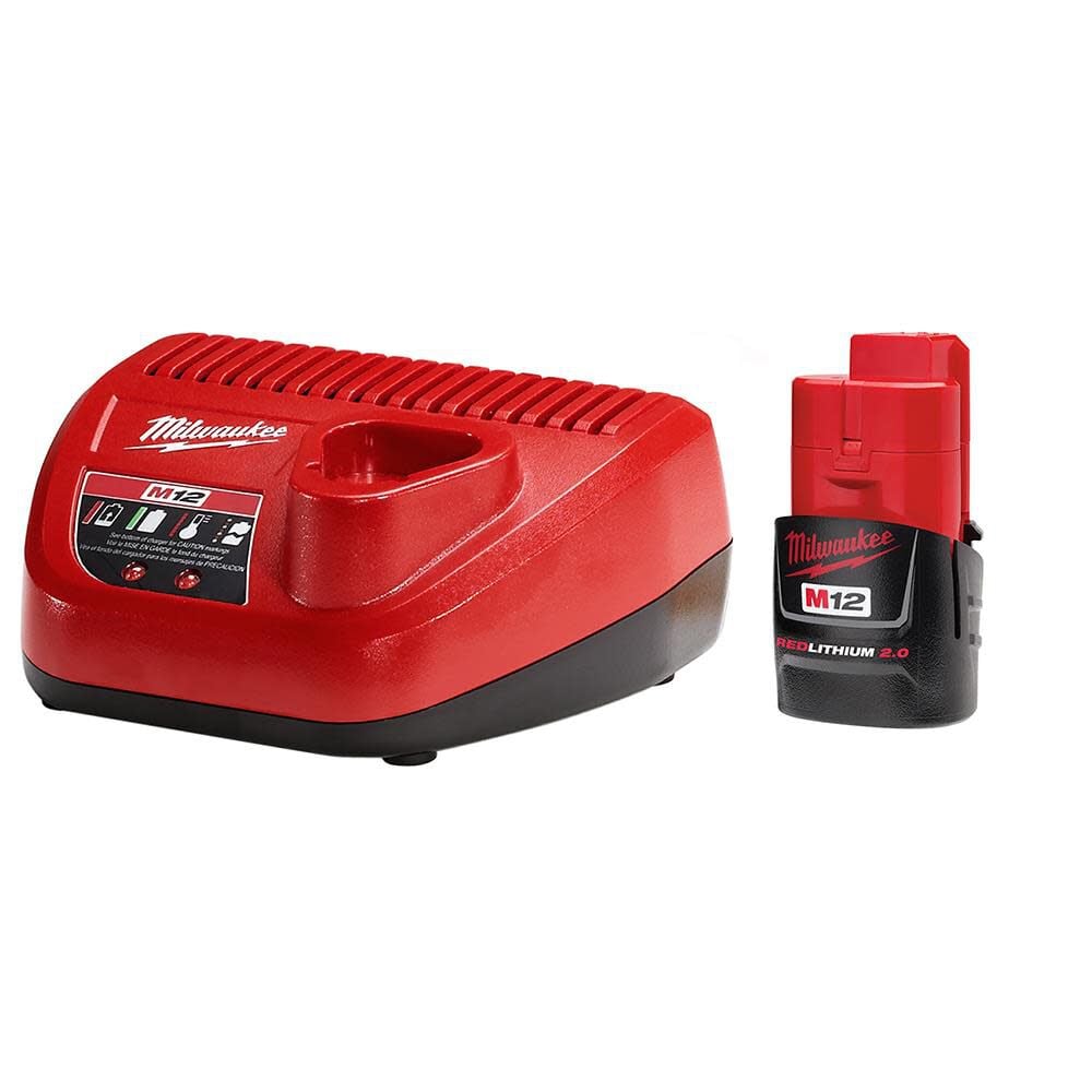 M12 REDLITHIUM 2.0Ah Battery and Charger Starter Kit 48-59-2420