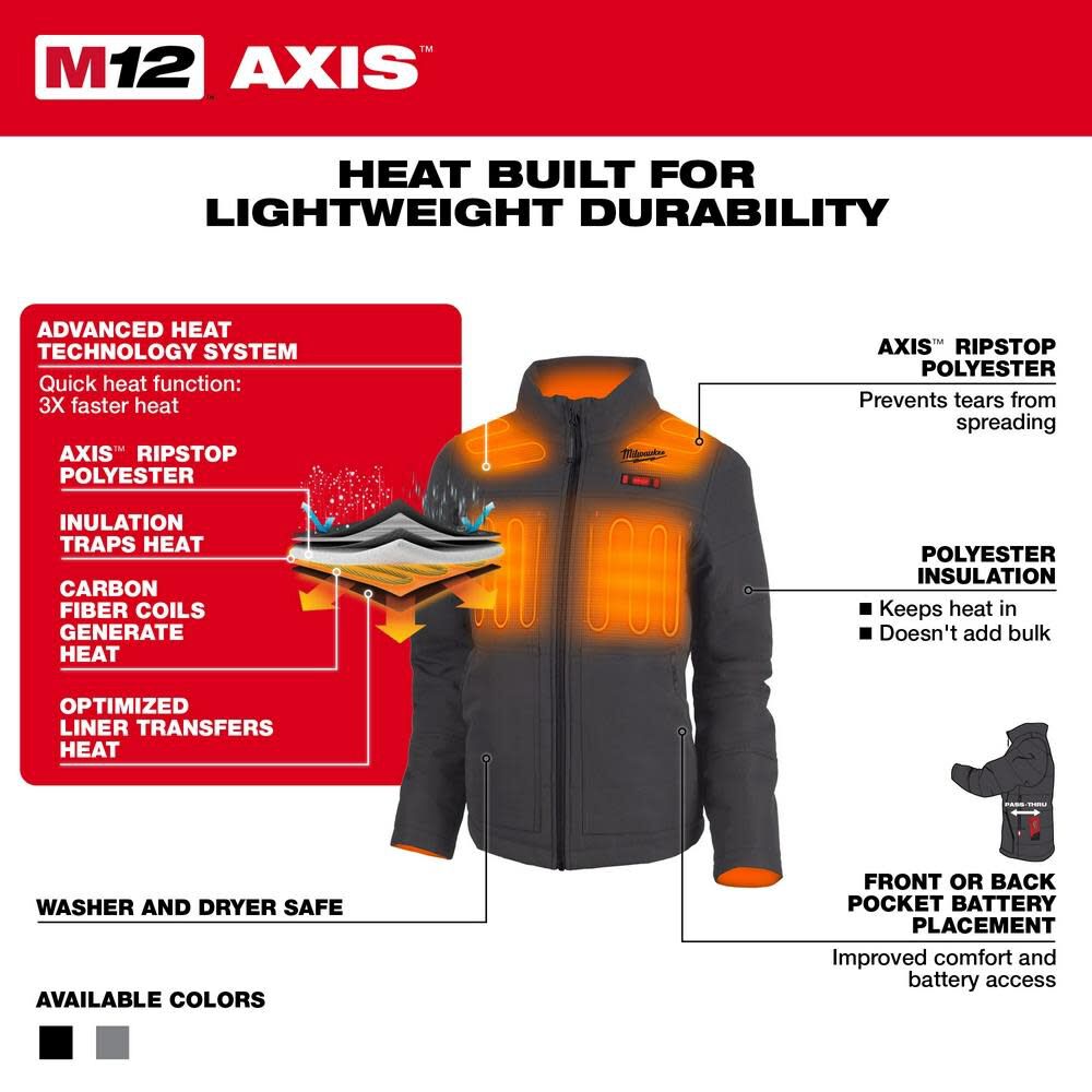 M12 Womens Heated AXIS Jacket Kit 234G-21SM910