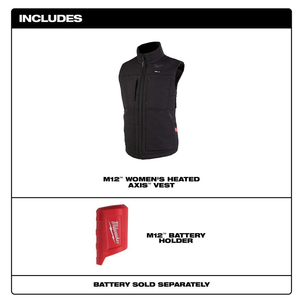 M12 Womens Heated AXIS Vest (Bare Tool) 334B-202X