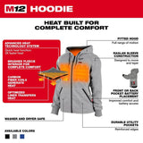 M12 Womens Heated Hoodie Kit 336B-21SM910