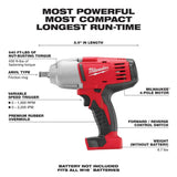 M18 1/2 High-Torque Impact Wrench with Friction Ring (Bare Tool) 2663-20