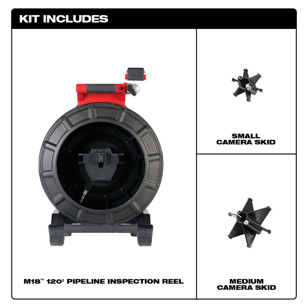 M18 120 ft Pipeline Inspection Reel (Bare Tool) 2973-20