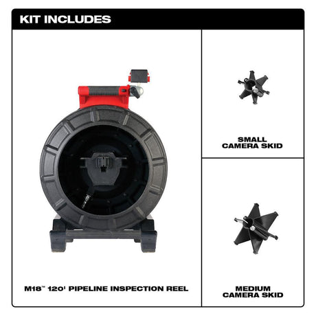 M18 120 ft Pipeline Inspection Reel (Bare Tool) 2973-20