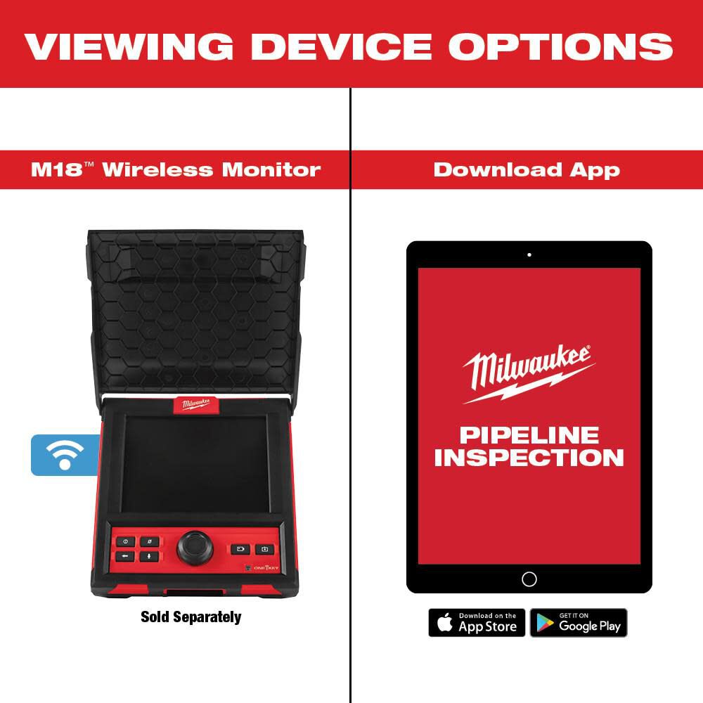 M18 120 ft Pipeline Inspection System Kit 2973-22