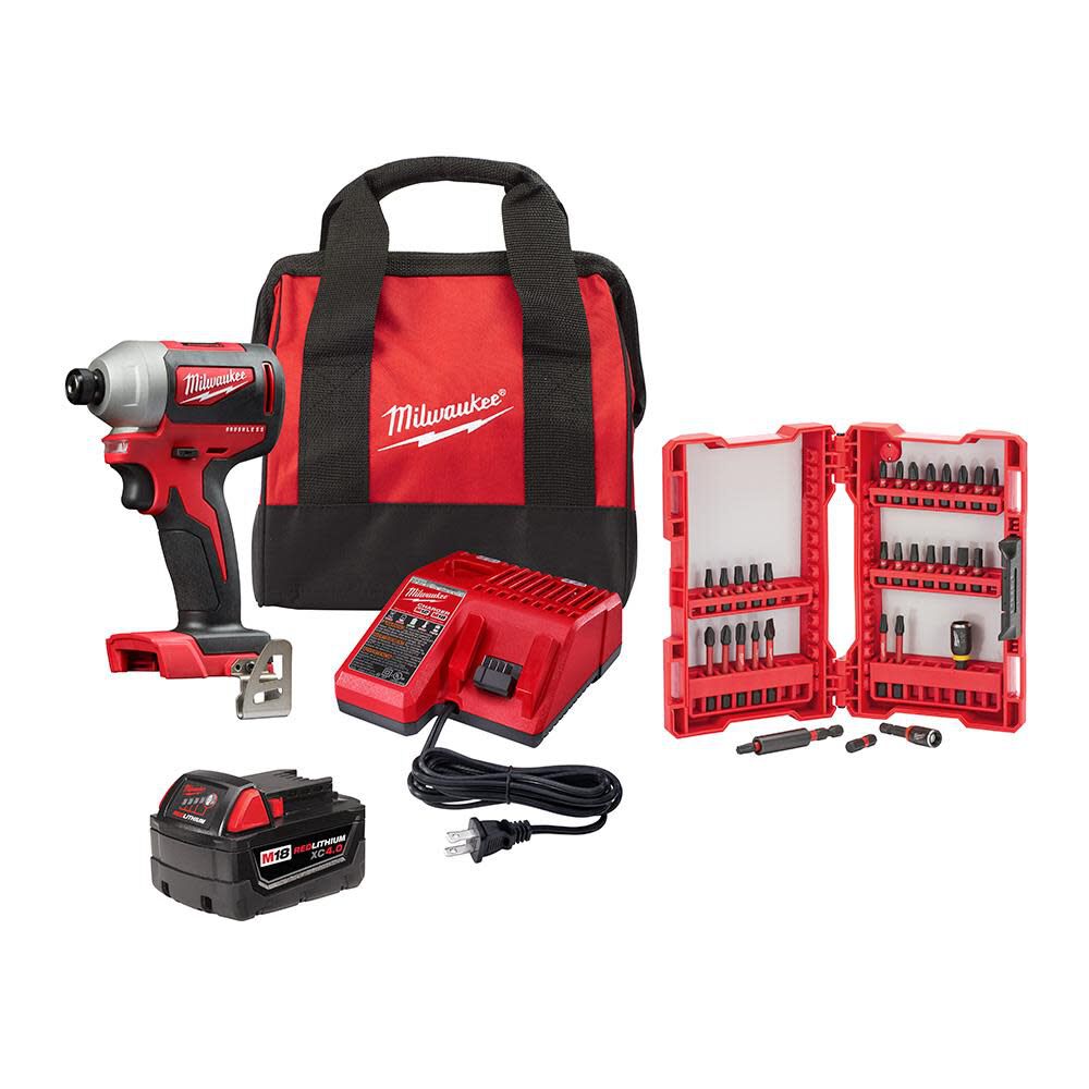 M18 1/4inch Hex Impact Driver Brushless Kit with XC 2850-21XC