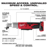 M18 2-Speed 3/8 in. Right Angle Impact Wrench (Bare Tool) 2668-20