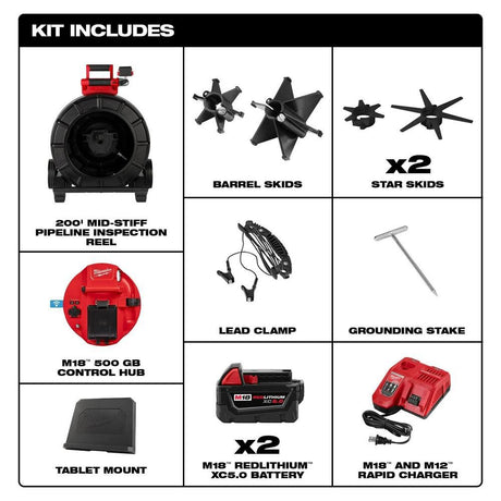 M18 200 Mid-Stiff Pipeline Inspection System 2975-22