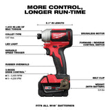 M18 Brushless Hammer Drill/Impact Combo Kit 2893-22