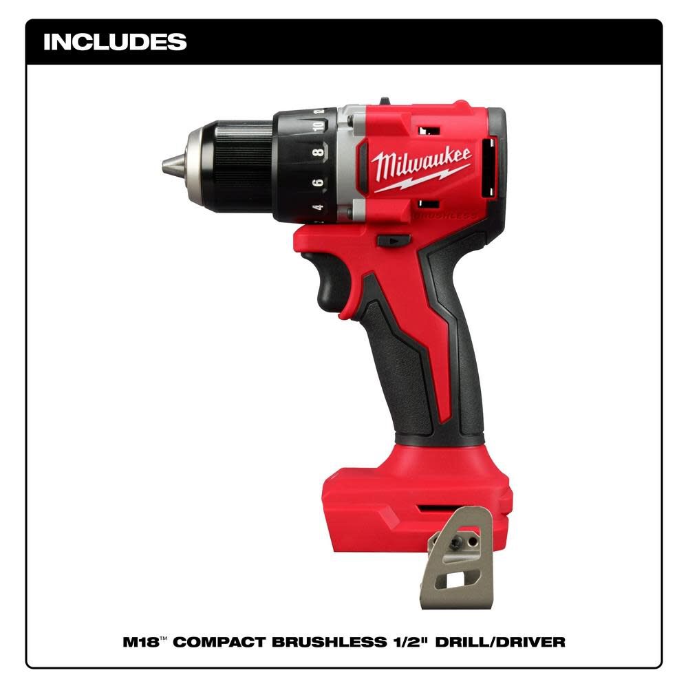 M18 Compact 1/2 in Drill/Driver (Bare Tool) 3601-20