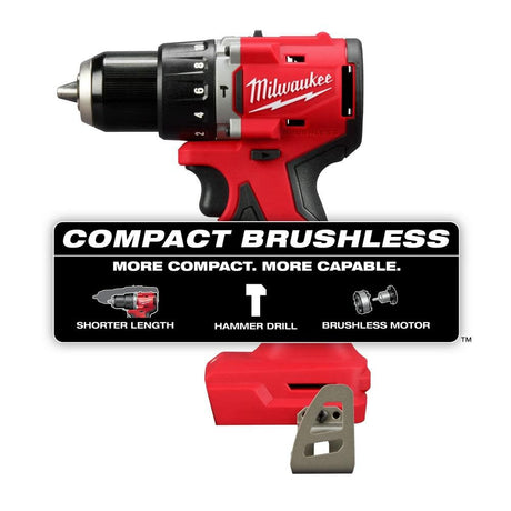 M18 Compact 1/2 in Hammer Drill/Driver (Bare Tool) 3602-20