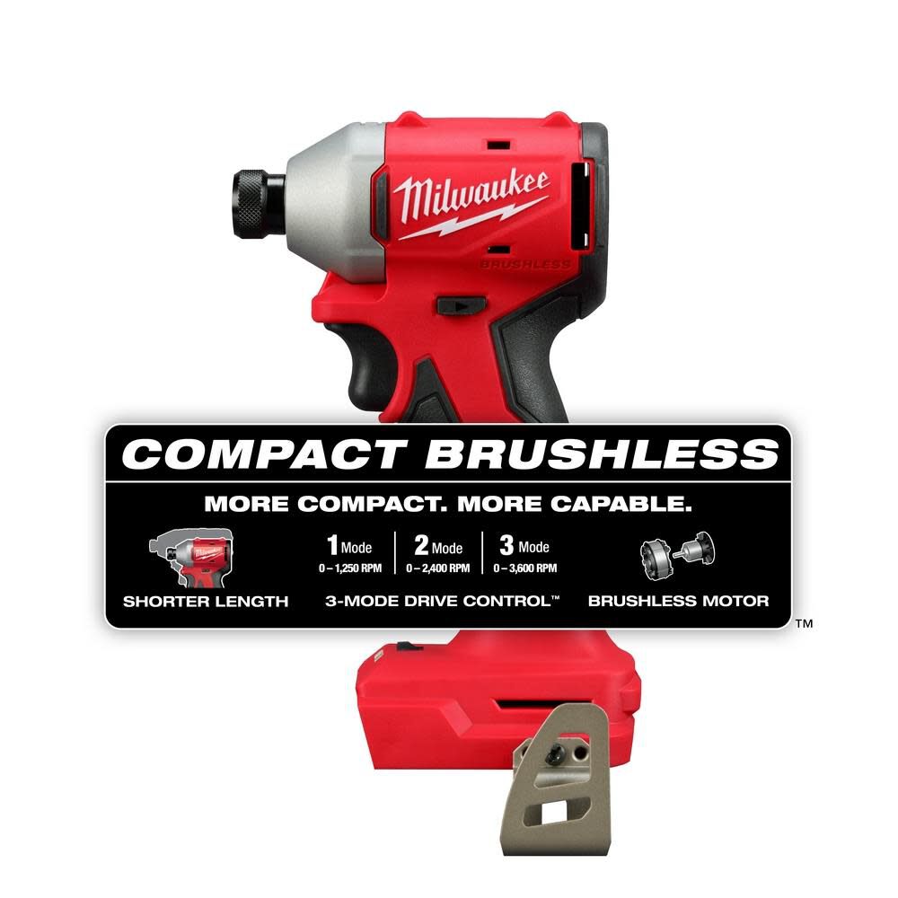 M18 Compact 1/4 in Hex 3-Speed Impact Driver (Bare Tool) 3651-20