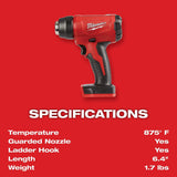 M18 Compact Heat Gun (Bare Tool) 2688-20