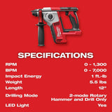 M18 Cordless 5/8inch SDS Plus Rotary Hammer (Bare Tool) 2612-20