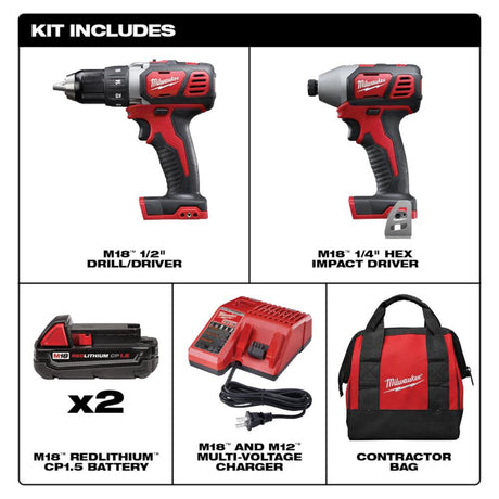 M18 Cordless Lithium-Ion 2-Tool Combo Kit 2691-22